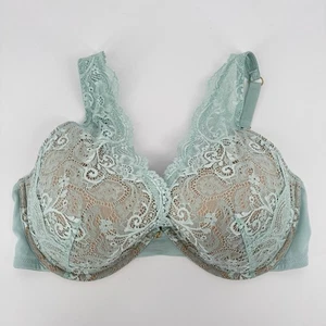 Sujetador Third Love Talla 36F Contorno de Encaje 24/7 Azul Claro Floral Malla Con Cable - Imagen 1 de 6