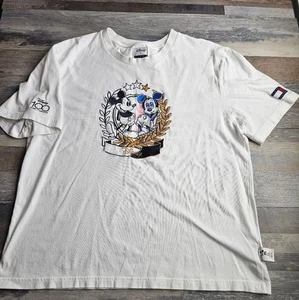 T-shirt Disney X Tommy Hilfiger uomo XL bianca ricamo Topolino 100 anni - Foto 1 di 10