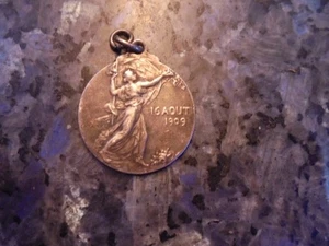 belle medaille belge en argent sans ruban congo belge -albert 1er - Foto 1 di 2