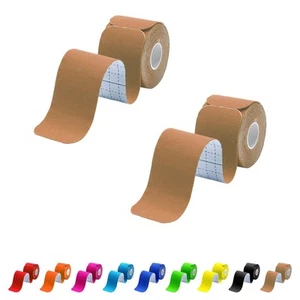 Kinesiology Tape Precut 2 Rolls Pack, Athletic Tape for Muscle Joints Support... - Picture 1 of 7