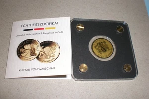 Goldmünze1/500 oz,Feingold 999, Kniefall von Warschau,aus Sammlung - Bild 1 von 4