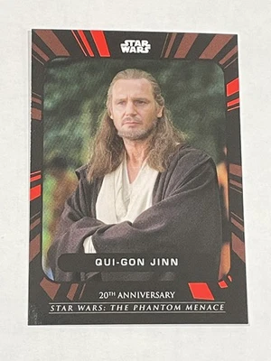 2019 Topps Set 6: Star Wars: The Phantom Menace 20th Anniversary - Qui-Gon Jinn - Image 1 of 2