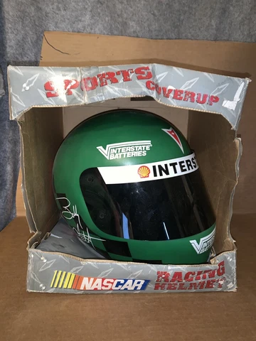 Vintage Cover Up Nascar Racing Helmet #18 Bobby LaBonte New In Box Cover