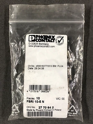 Phoenix Contact FBRI 10-5 N (2770642) Fixed Bridge 5.2mm Pitch 10 Pos. (10 Pcs.) - Image 1 of 4