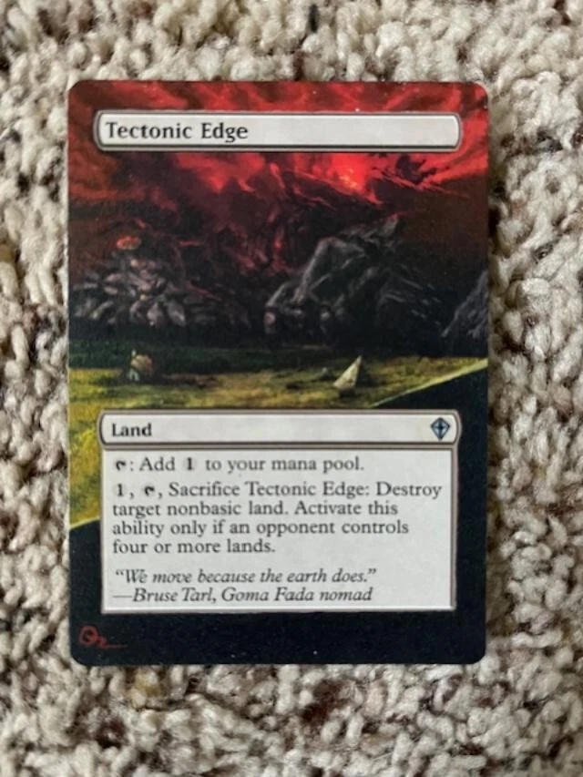 MTG- Tectonic Edge x1 - Worldwake - Altered Art - Image 1 of 1