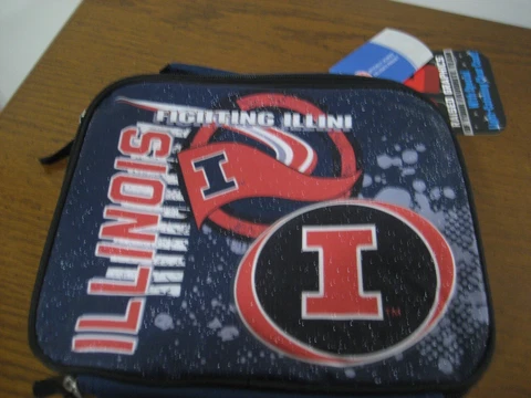 University Of Illinois Team Insulated Lunch Bag! NEW Fighting Illini Cover