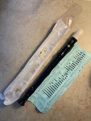 Canto One-Piece Black Recorder Soprano Baroque Model CRIOI (Preowned). B8 - Image 1 of 4