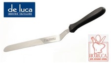 SPATOLA CURVA COLTELLO ANGOLARE IN ACCIAIO PER DOLCI E TORTE LAMA CM 26 DE LUCA
