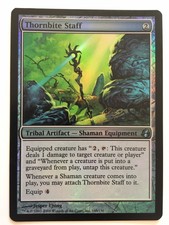 Thornbite Staff FOIL MTG Morningtide