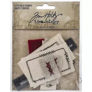 Tim Holtz Idea-ology Stitched Scraps 14pcs TH94035 - Picture 1 of 2