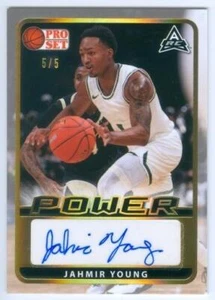 JAHMIR YOUNG "GOLD ARC AUTOGRAPH CARD #5/5" PRO SET POWER BASKETBALL 2021-22 - Picture 1 of 1