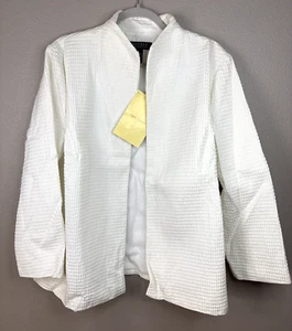 Women’s Blazer Ivory Cream Dialogue Size 1X New Workwear Professional Preppy - Picture 1 of 10