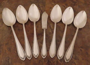 Oneida Sheraton Set di 7 Servizio Pezzi Comunità Vintage Silverplate Posate Lotto K - Foto 1 di 6