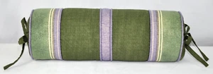 Pillow made w Ralph Lauren Rutherford Park Green & Desert Springs Stripe Fabric - Picture 1 of 5