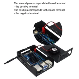 Aluminum Enclosure Box For Orange 5 Board Case With Quiet Efficient Fan - Afbeelding 1 van 12
