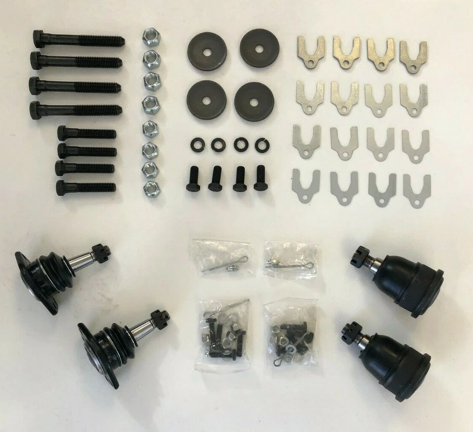Restoration Kit Control Arm Bolts Ball Joints Bushings Shims 64-72 Chevelle 84pc - Image 1 of 1