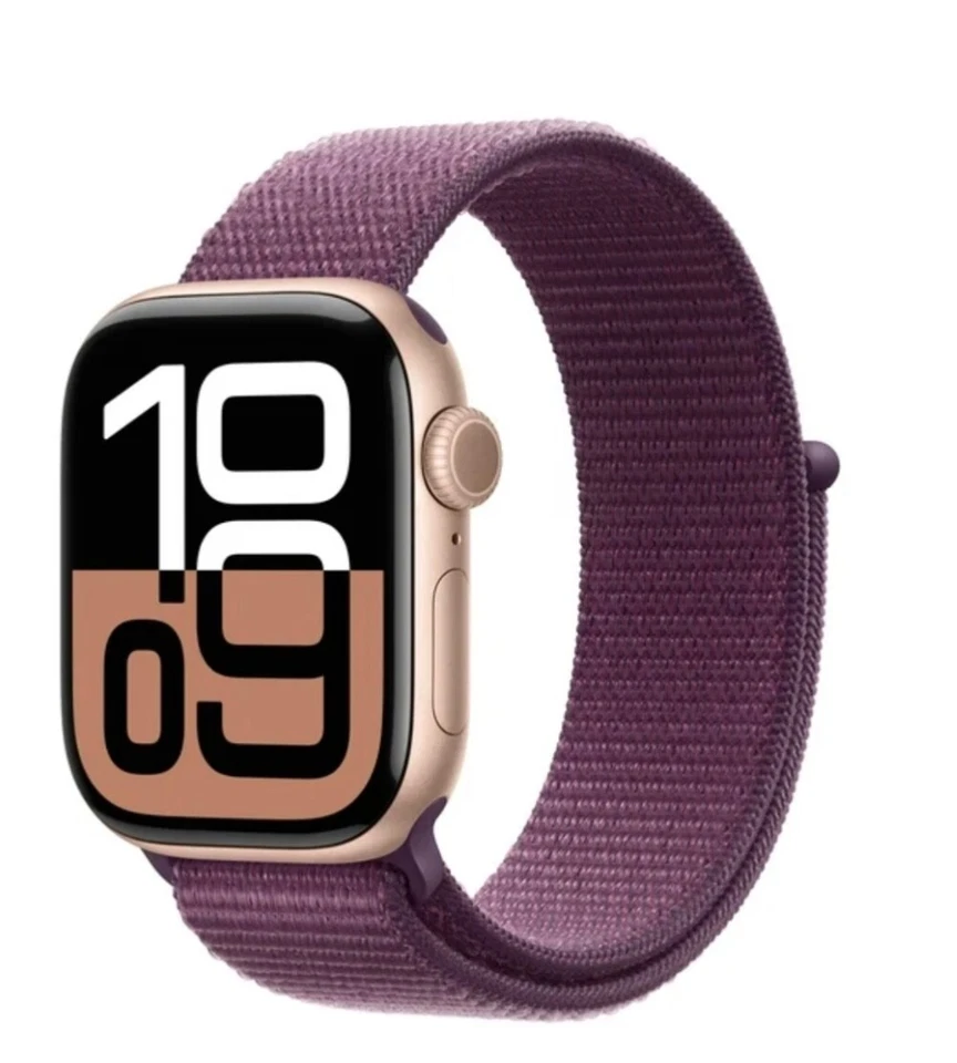 Mint Apple Watch Series 10 46mm Rose Gold Aluminum Case GPS + Cellular MWY83LW/A - Image 1 of 3