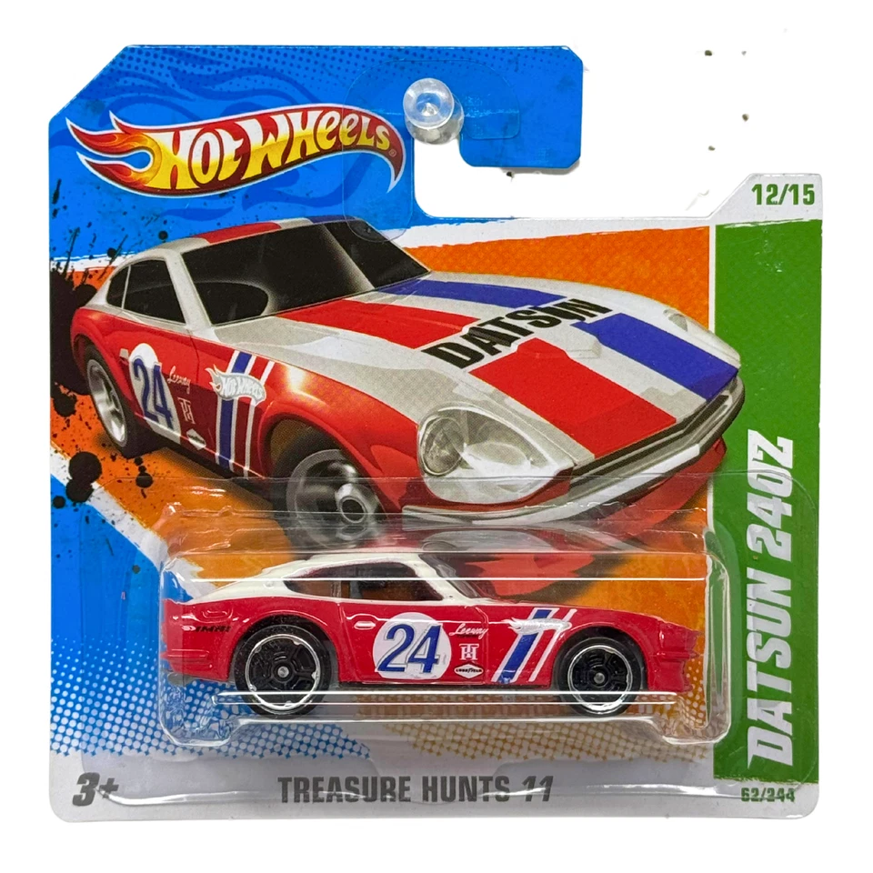 Tarjeta corta diecast Hot Wheels Treasure Hunts 11 Datsun 240z 1:64 Foto 1 de 4