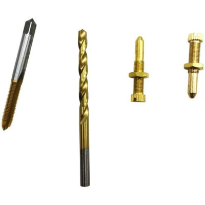 For 1988-2006 Yamaha Blaster 200 YFS200 Idle Screw Drill Bit Tap Install Kit - Image 1 of 4