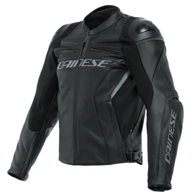 Dainese Racing 4 Black Motorcycle Motorbike Leather Jacket Sports Black 631 - Image 1 of 4