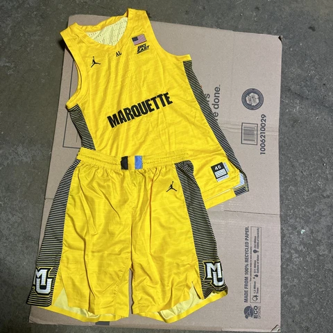 Jordan Marquette Golden Eagles BASKETBALL  UNIFORM NCAA Sz 46+2 Men’s BIG EAST Cover