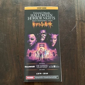2022 HHN 31 MAP Universal Studios Halloween Horror Nights Brochure Event Guide - Picture 1 of 7