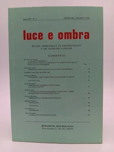 Luce e Ombra n. 1 anno 1996 Il concetto di reincarnazione - Poteri paranormali - Picture 1 of 2