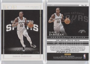 2020-21 Panini Noir Association Edition Holo Silver /25 DeMar DeRozan #25