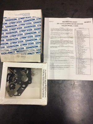 Beck/Arnley 162-9592 Carburetor Tune Up Kit Holley Model 4180C Isuzu Chevy Geo - Image 1 of 4