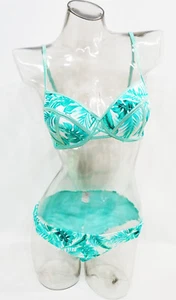SO Aqua Mint Push Up 2-Piece Bikini Set Swimwear Juniors' XS,L,XL #2123 - Picture 1 of 7
