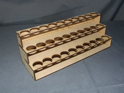 Farbständer/Farbenhalter für 30 Vallejo, Andrea o. Army Painter Farben, Lasercut