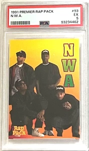 1991 Premier Rap Pack EAZY-E & DR. DRE NWA #93 PSA 5 EXCELLENT Rookie Card RC - Picture 1 of 2