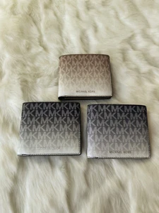 Michael Kors Cooper Ombre Logo Bifold Wallet with ID Slot - Picture 1 of 17