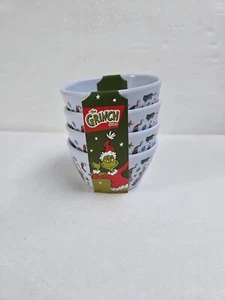 4er Set Dr. Seuss The Grinch Weihnachten 3,5" x 2" Melamin Snackschalen 2024 - Bild 1 von 6