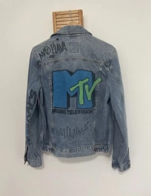 🔥🚨Chaqueta Denim American Eagle Mediana Yo MTV Raps Años 90 De Colección ¡Muy Rara! Foto 1 de 4