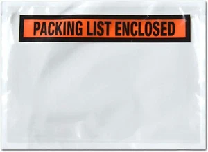 500 Packing List Enclosed Panel Face Envelopes 7.5 x 5.5 Shipping Envelope Pouch - Picture 1 of 1