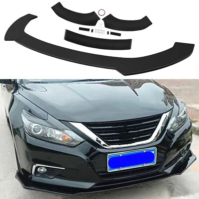 Kit de alerón divisor de labios parachoques delantero brillante para Mitsubishi Outlander 2003-2025 Foto 1 de 4