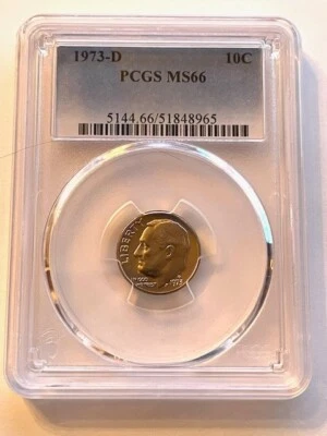 1973 D 10C PCGS MS66 Roosevelt Dime - Image 1 of 2