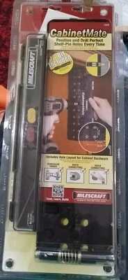 Milescraft 1316 CabinetMate Shelf-Pin Drilling Jig Index Pin & Spring Loaded Bit - Image 1 of 4