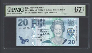 Fiji 20 Dollars ND(2007) P112a Uncirculated Grade 67 - Picture 1 of 2