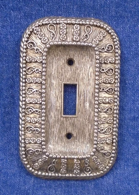 Placa de interruptor vintage American Tack & Hardware 1968 #501 Silvertone Foto 1 de 4