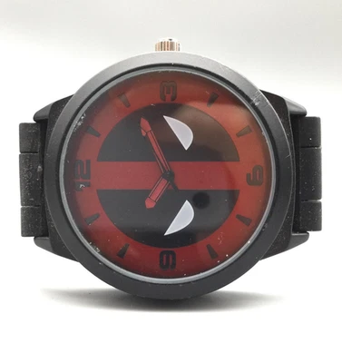 Marvel Deadpool Watch Mens 45mm Black Red Dial Accutime DEP1921 New Battery - Image 1 of 4