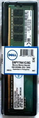 NEW OEM Genuine 8GB Dell SNPY7N41C Memory Module Upgrade 2666MHz PC4 SEALED - Image 1 of 2
