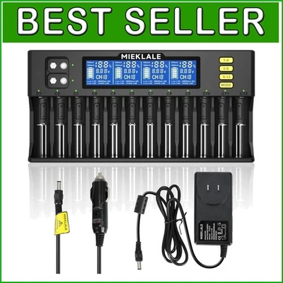 Advanced Universal Battery Charger with LCD Display - Ideal for Home & Travel - Image 1 of 4