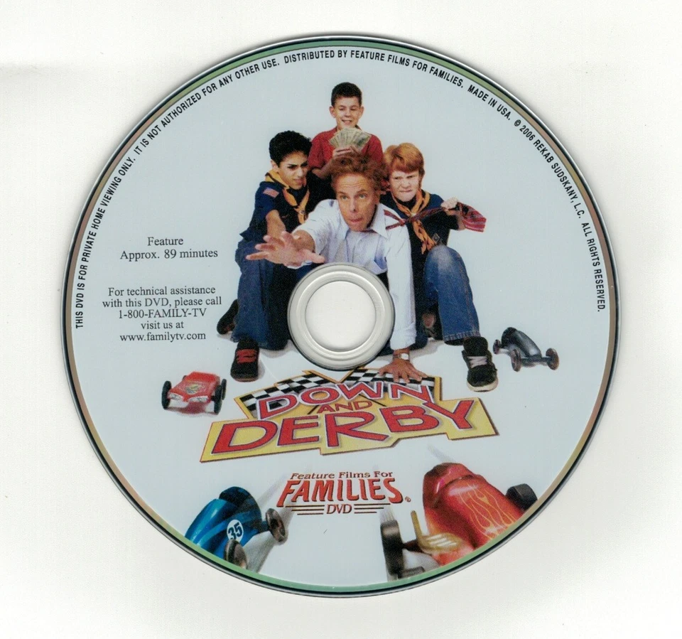 Down and Derby (DVD disc) 2005 Greg Germann, Lauren Holly, Pat Morita - Image 1 of 1