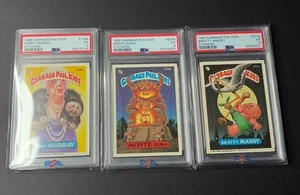 1986 Garbage Pail Kids Sticker Lot PSA 5 Bratty Maddy Furry Murray Monte Zuma - Picture 1 of 2
