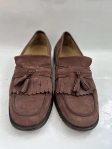 Zapatos Mocasines Bally Macrodem Para Hombres Nurbuck Borla Preciados Reino Unido 9E - Imagen 1 de 9