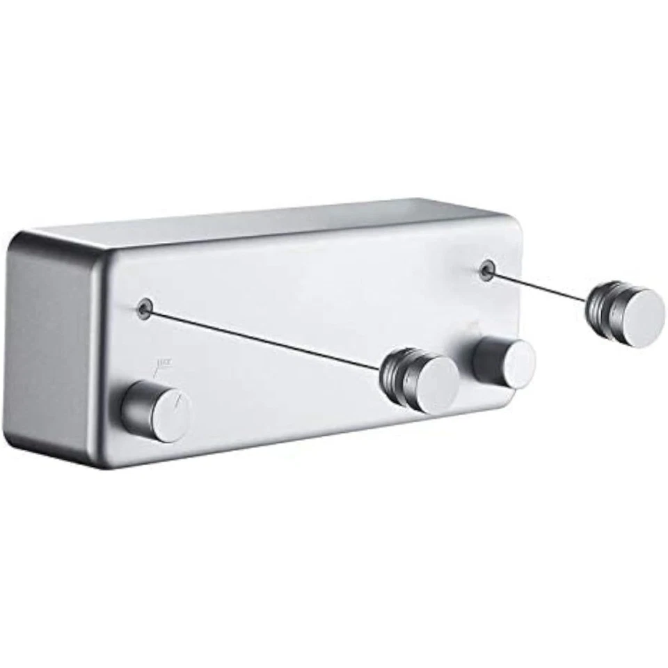 Línea de secado de ropa de interior retráctil 13,8 pies alambre de acero Foto 1 de 4