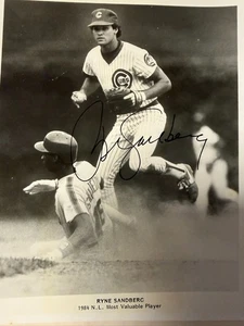 Baseball Spieler Foto von Rich Sutcliffe 1980er Chicago Cubs handsigniert - Bild 1 von 1