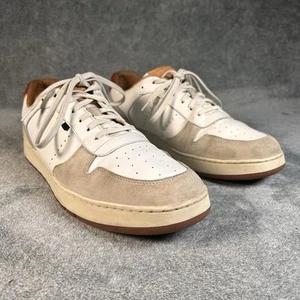 Sneakers Allen Edmonds Springfield bianche in pelle/camoscio stringate uomo 11 D - Foto 1 di 14